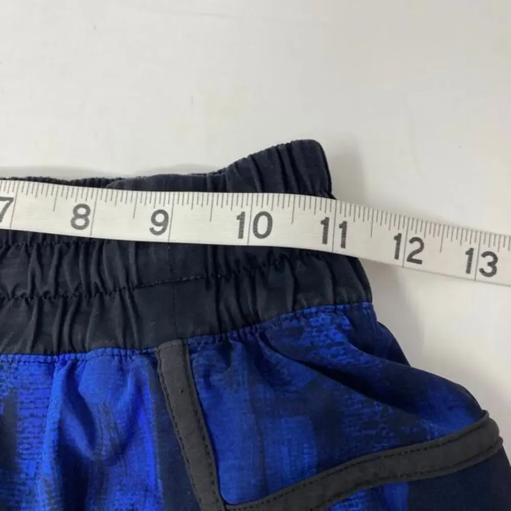 Lululemon Tracker Short III Womens 4 Four‎ Way Stretch Running Pockets Lined